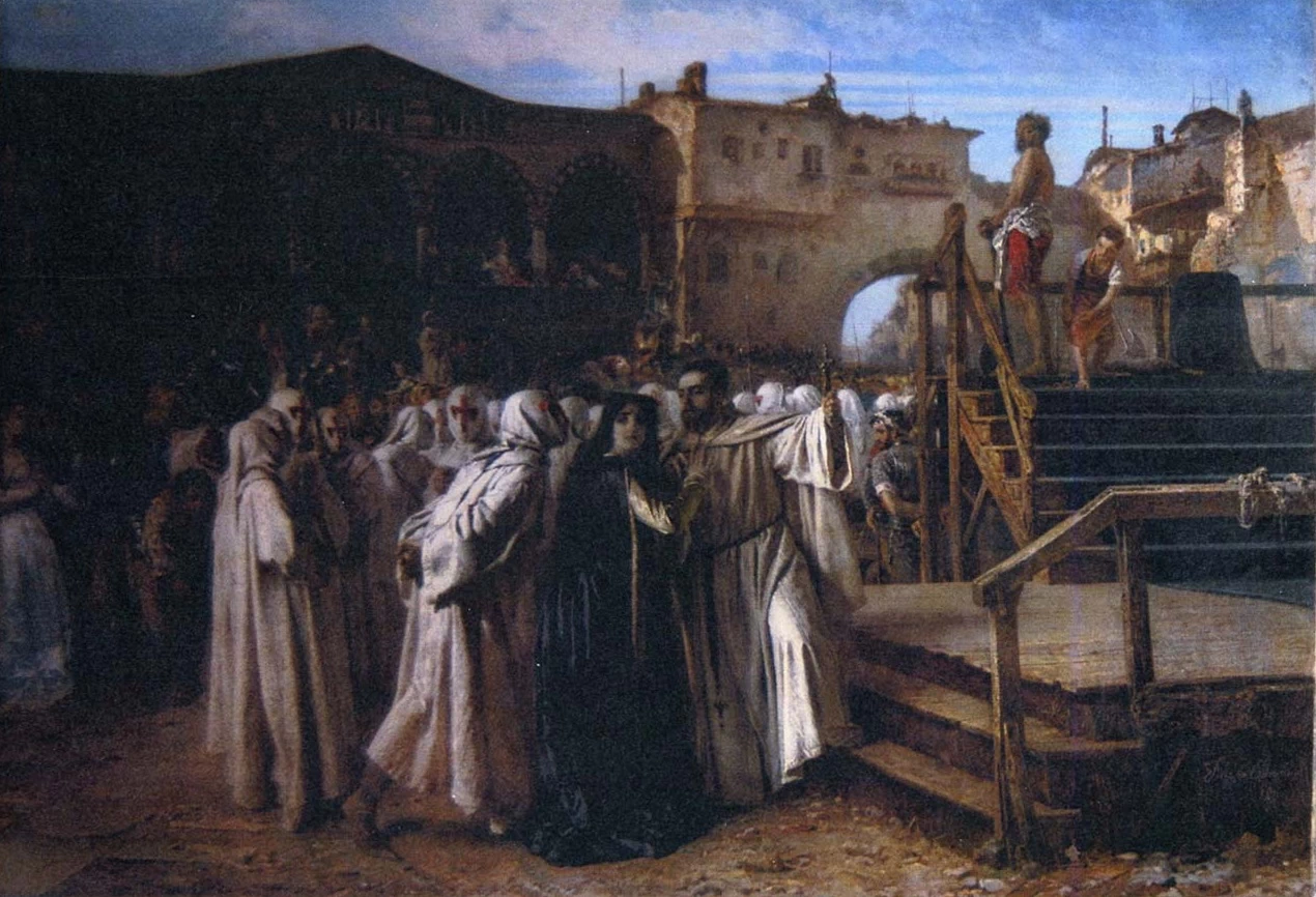 Margherita Pusterla s'incammina al patibolo - Parma